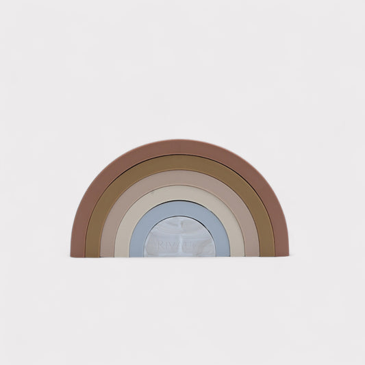 Silicone Rainbow Stacking Teething Toy